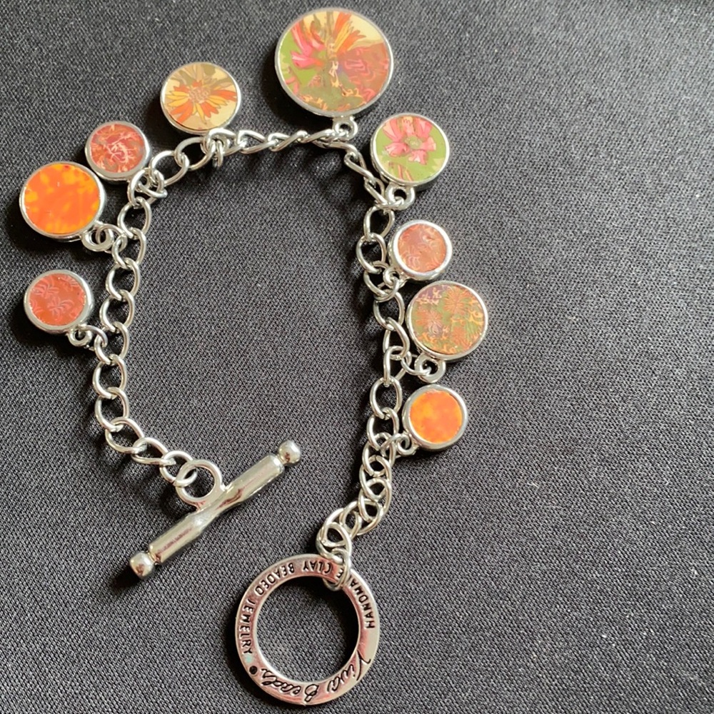 Viva beads Handmade Clay Charm bracelet